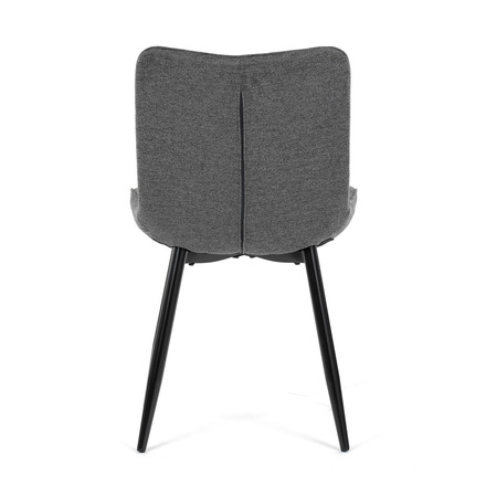 Moderní jídelní židle Autronic Židle jídelní, šedá látka, černé kovové nohy (HC-462 GREY2) (7)