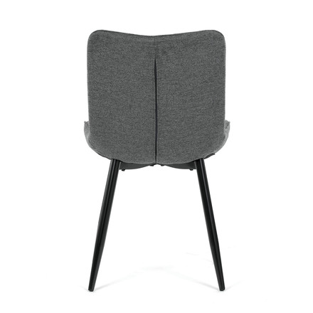 Moderní jídelní židle Autronic Židle jídelní, šedá látka, černé kovové nohy (HC-462 GREY2) (7)