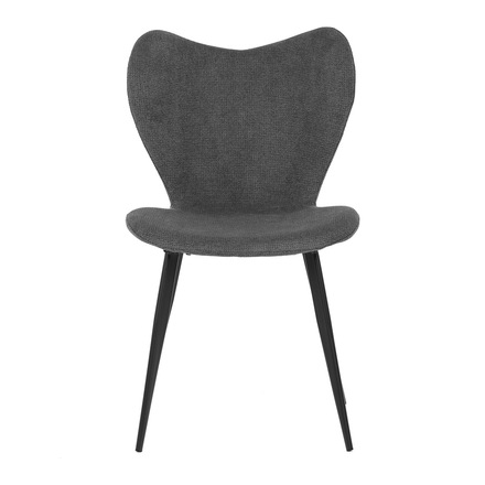 Moderní jídelní židle Autronic Židle jídelní, šedá látka, černá kovová podnož (DCL-1031 GREY2) (1)