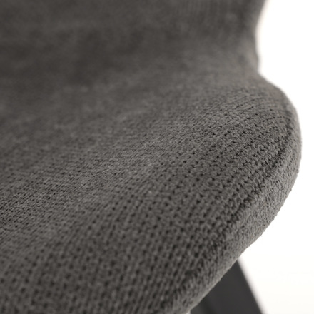 Moderní jídelní židle Autronic Židle jídelní, šedá látka, černá kovová podnož (DCL-1031 GREY2) (27)