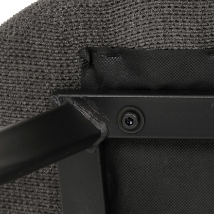 Moderní jídelní židle Autronic Židle jídelní, šedá látka, černá kovová podnož (DCL-1031 GREY2) (32)