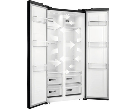 Americká lednice Concept LA7383bcN BLACK (1)