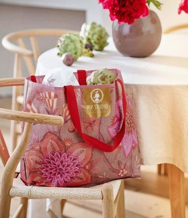 Promo taška Pip Studio Viva las Flores Pink 60x40x20cm (1)