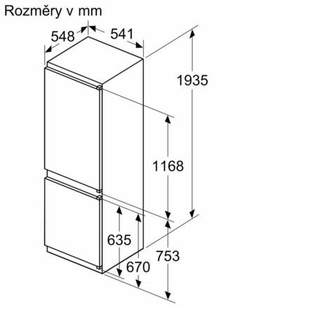 Vestavná kombinovaná chladnička Siemens KI96NNSE0 (7)