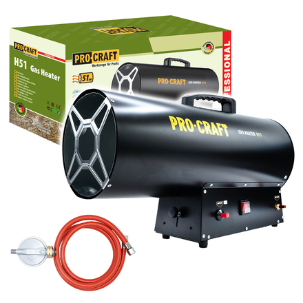 Plynové horkovzdušné topidlo Procraft H51