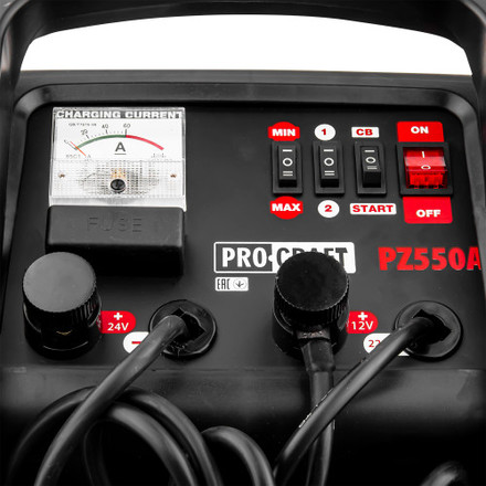 Nabíječka autobaterií se startovacím zdrojem Procraft PZ550A (5)