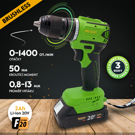 Aku šroubovák Procraft PA18LiN (1)