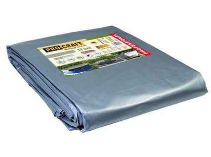 Plachta Procraft ST4x5 200g/m2 nepromokavá s oky 4x5 m stříbrná