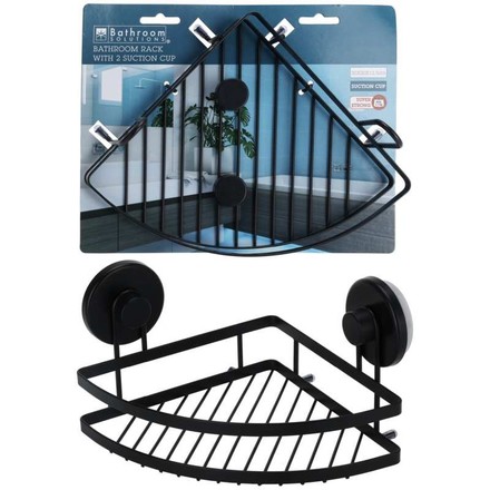 Polička Excellent KO-C80653660 kovová rohová 20 x 20 x 12,5 cm (1)