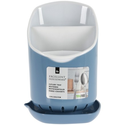 Odkapávač Excellent KO-010000430modr na příbory 12 x 11 cm modrý