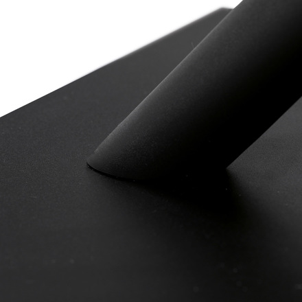 Moderní jídelní stůl Autronic Jídelní stůl 160x90x76 cm, deska s dekorem dub, černá kovová podstava (AT-3018 OAK) (11)