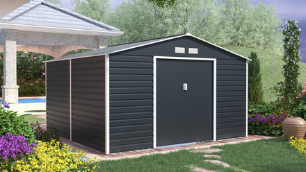 Zahradní domek G21 GAH 1085 - 340 x 319 cm, antracitový (4)