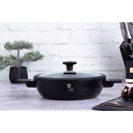 Kastrol s poklicí s titanovým povrchem Berlingerhaus BH-7090 28 cm Monaco Collection (5)