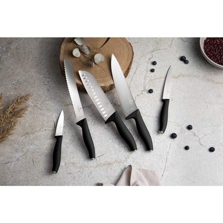 Sada nožů Berlingerhaus BH-2943 s magnetickým držákem z akátového dřeva 6 ks Matt Black Collection (4)