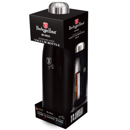 Termoska Berlingerhaus BH-8624 lahev nerez 0,5 l Matt Black Collection (1)