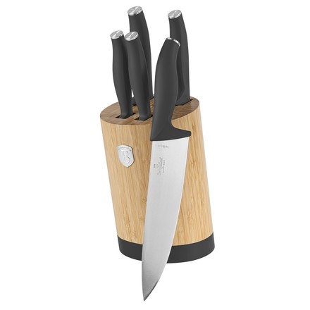 Sada nožů Berlingerhaus BH-2672 se stojanem BAMBOO 6 ks Anthracit Collection
