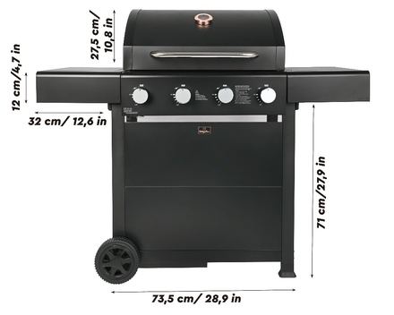 Plynový zahradní gril Berlingerhaus BH-8605 Outdoor 4 hořáky (20)