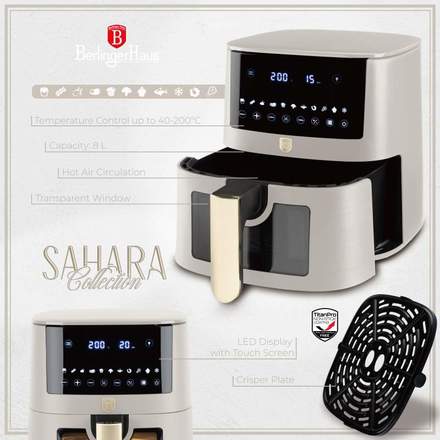 Horkovzdušná fritéza Berlingerhaus BH-9607 8 l Sahara Collection (7)