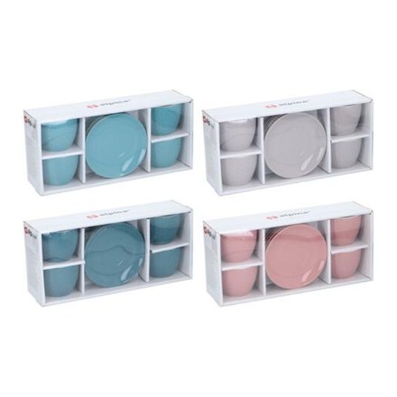 Šálky a podšálky Edco ED-224852svmo ALPINA sada 8ks světlemodrá (2)