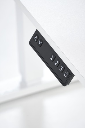 Psací stůl Halmar B53 s funkcí nastavení výšky, bílá (1p=1szt) (5)