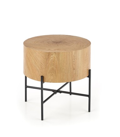 Konferenční stolek Halmar BROOKLYN-S dub přírodní/černá (1p=1szt) (1)