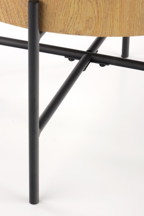 Konferenční stolek Halmar BROOKLYN-S dub přírodní/černá (1p=1szt) (6)