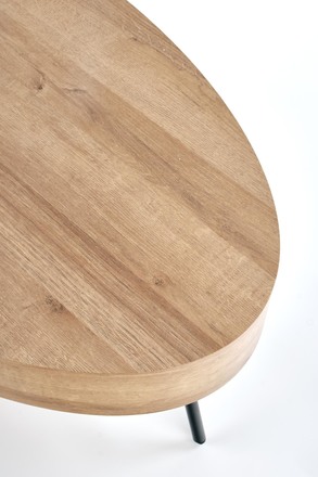 Konferenční stolek Halmar CAROLINA dub zlatá/černá (1p=1szt) (7)