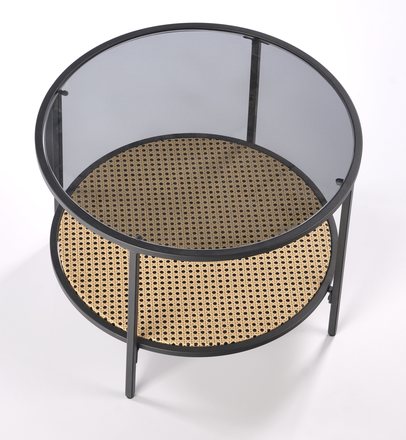 Konferenční stolek Halmar DAKOTA kouřové / přírodní (1p=1szt)