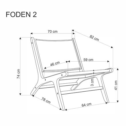 Křeslo Halmar FODEN 2 přírodní (1p=1szt) (7)