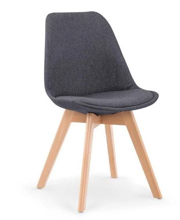 Moderní jídelní židle Halmar K303 tmavě šedá / buk