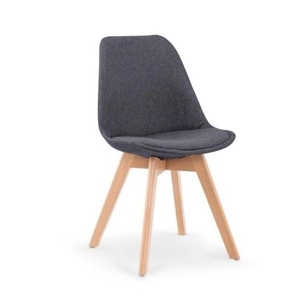 Moderní jídelní židle Halmar K303 tmavě šedá / buk