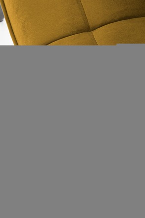 Moderní jídelní židle Halmar K332 nohy - černá, sedák - hořčicová (1p=2szt)