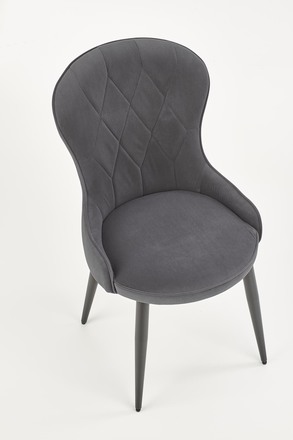 Moderní jídelní židle Halmar K366 šedá (3)
