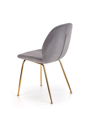 Moderní jídelní židle Halmar K381 šedá / zlatá (1p=4szt) (2)