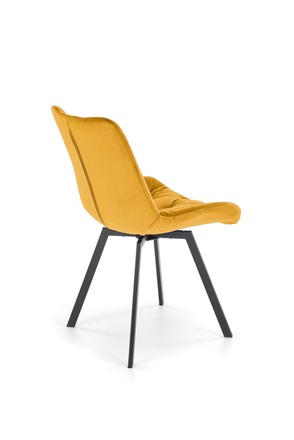 Moderní jídelní židle Halmar K519 hořčicová (1)