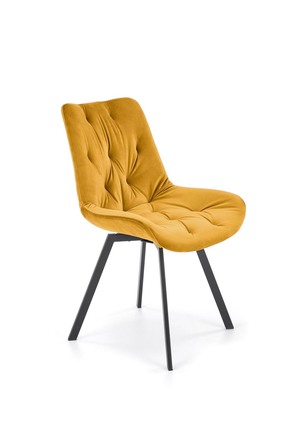 Moderní jídelní židle Halmar K519 hořčicová (2)