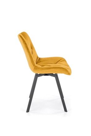 Moderní jídelní židle Halmar K519 hořčicová (3)