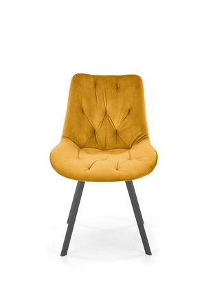 Moderní jídelní židle Halmar K519 hořčicová (4)