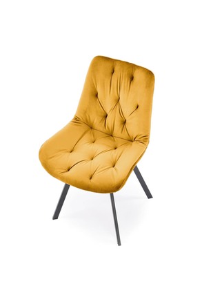 Moderní jídelní židle Halmar K519 hořčicová (6)