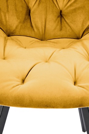 Moderní jídelní židle Halmar K519 hořčicová (1p=2szt) (6)