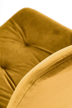 Moderní jídelní židle Halmar K519 hořčicová (1p=2szt) (14)