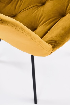 Moderní jídelní židle Halmar K519 hořčicová (1p=2szt) (7)