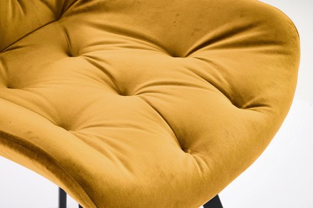 Moderní jídelní židle Halmar K519 hořčicová (1p=2szt) (9)