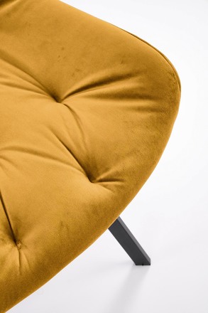 Moderní jídelní židle Halmar K519 hořčicová (1p=2szt) (12)