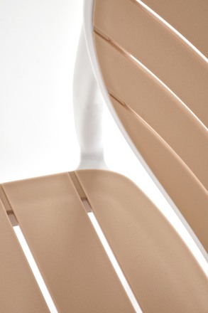 Moderní jídelní židle Halmar K529 bílá / přírodní (1p=4szt) (7)