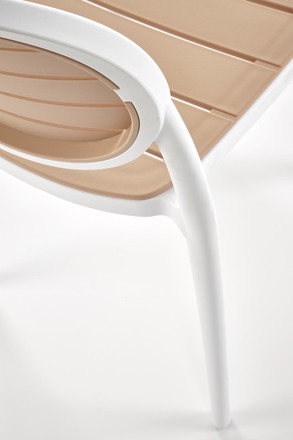 Moderní jídelní židle Halmar K529 bílá / přírodní (1p=4szt) (8)