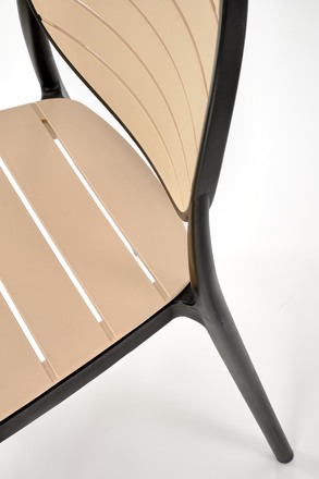 Moderní jídelní židle Halmar K529 černá / přírodní (1p=4szt) (5)