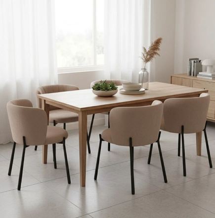 Moderní jídelní židle Halmar K531 béžová (1)