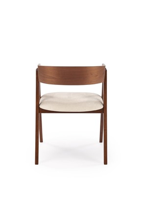 Moderní jídelní židle Halmar K562 ořechová / jasně béžová (1p=2szt) (5)