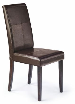 Dřevěná jídelní židle Halmar KERRY BIS wenge/tmavě hnědá